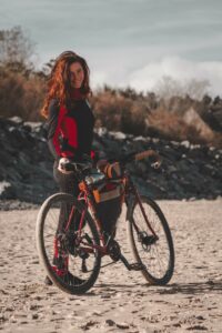 Blandine et son vélo